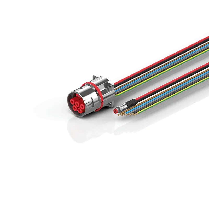 B40, ECP cable, PUR, 5 G 16.0 mm² + (1 x 4 x AWG22), drag-chain suitable, key 3 (user-defined voltage)