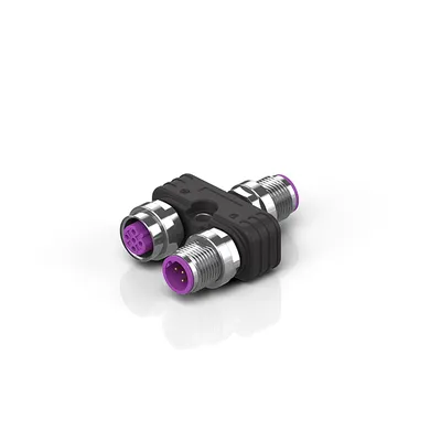 Plug Y splitter for PROFIBUS, Modbus, RS485, IP67, shielded