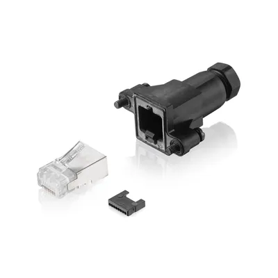 RJ45 plug field assembly, IP67