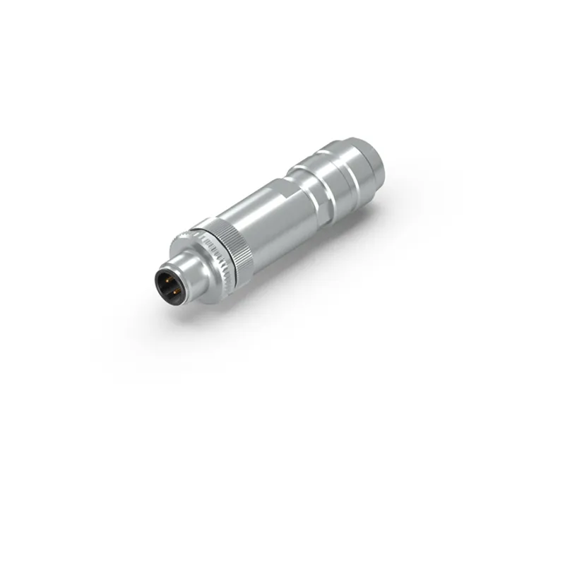 M12 plug field assembly, IP67, shielded