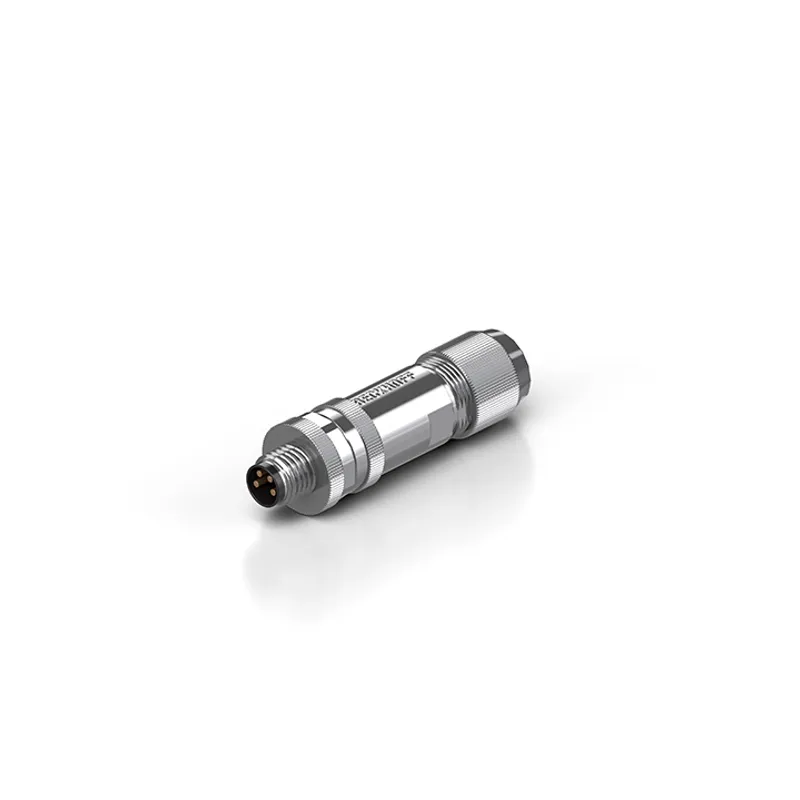 M8 plug field assembly, Ethernet/EtherCAT, IP67, shielded