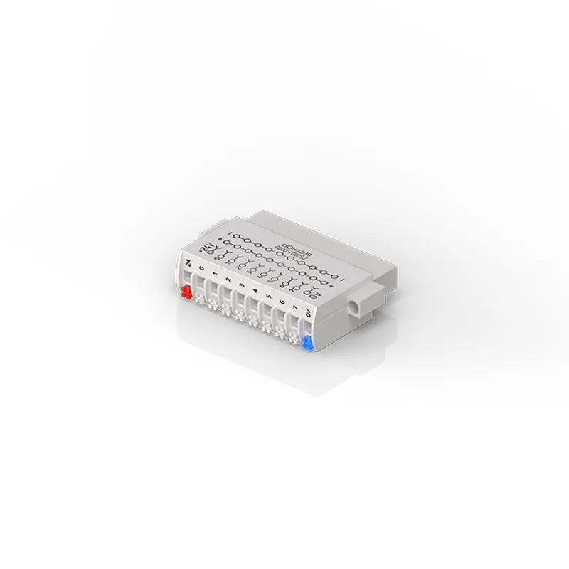 Female header with spring connection as IP20 plug-in connection level for KM or EM modules, EP2316-0003, EPP2316-0003 and IE2403, 1 x 10-pin, with LED