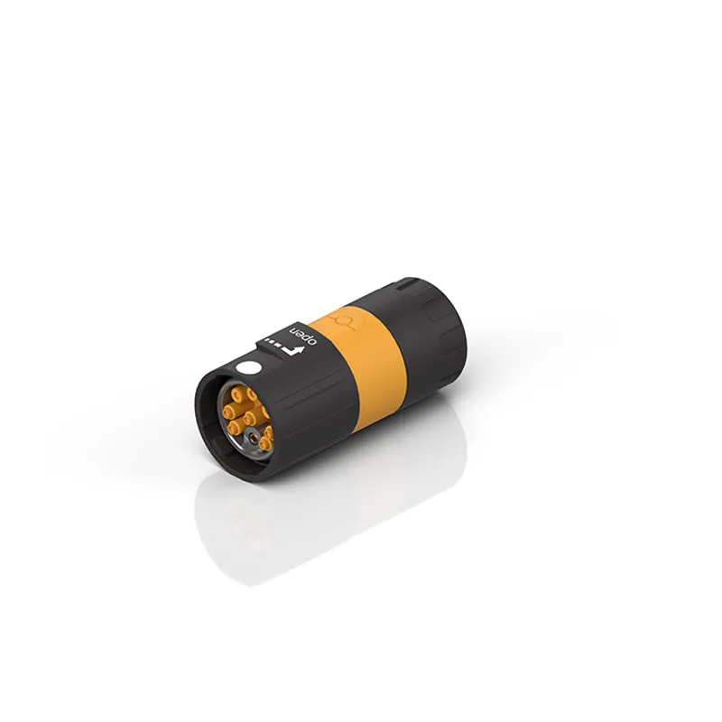 EMC power connector, 9 contacts contained