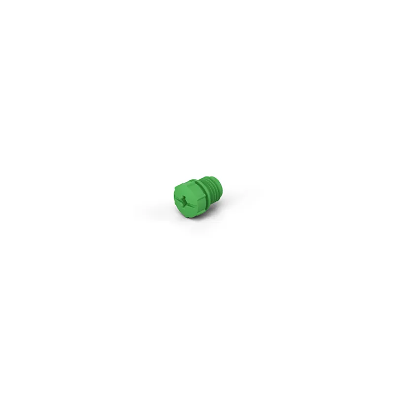 Protection cap M8, plastic, green, IP65/67