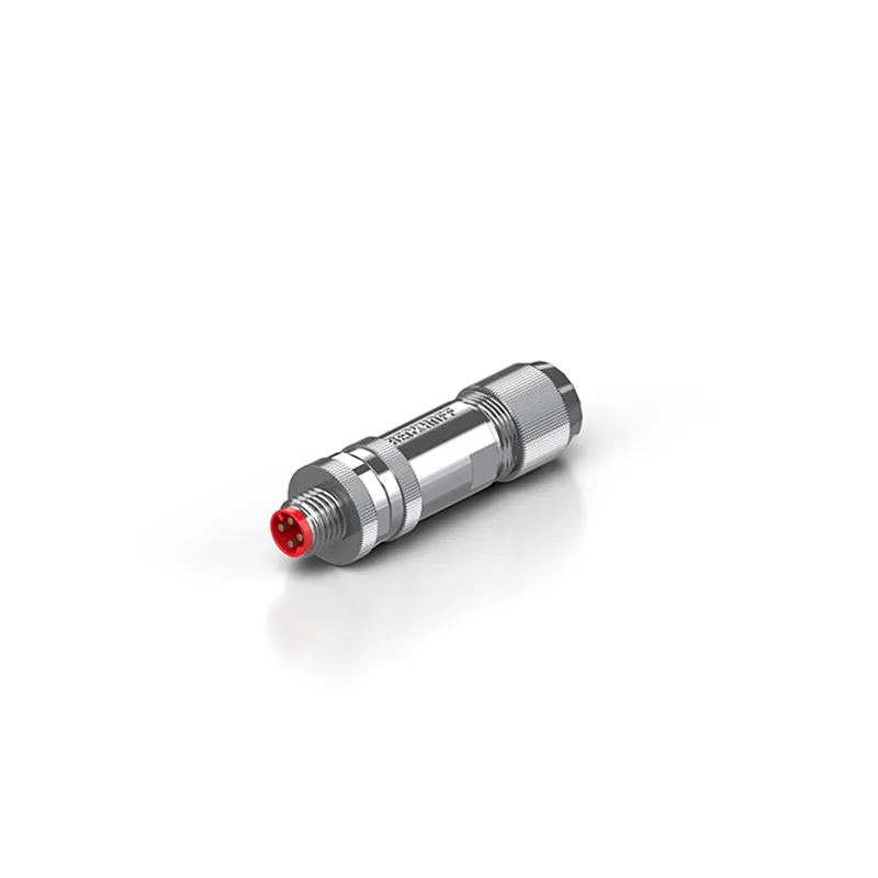 M8 plug field assembly, IP65/67, screw, shielded