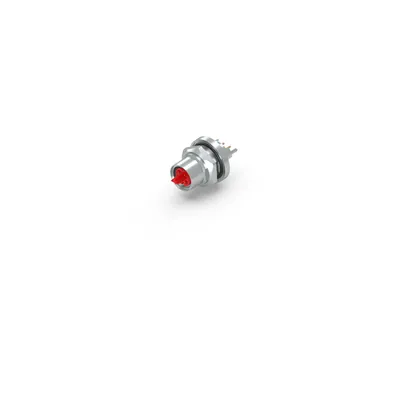Flange rear assembly, EtherCAT P, print contact, 6.0 mm, with counter nut, 1-piece: contact carrier glued into housing, shielded