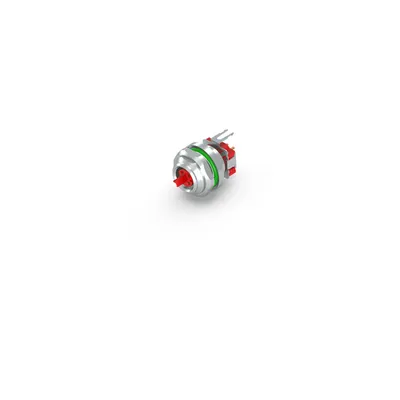 Flange rear assembly, EtherCAT P, print contact, 10.0 mm, with counter nut, 2-pieces: separate contact carrier and housing, shielded