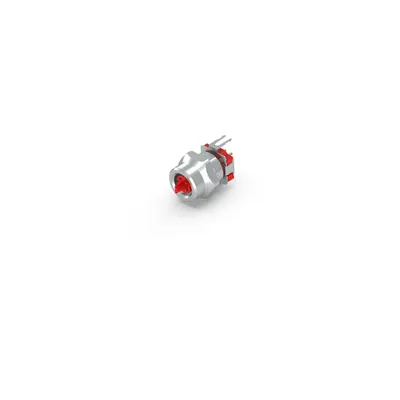 Flange rear assembly, EtherCAT P, print contact, 9.0 mm, with counter nut, 2-pieces: separate contact carrier and housing, shielded