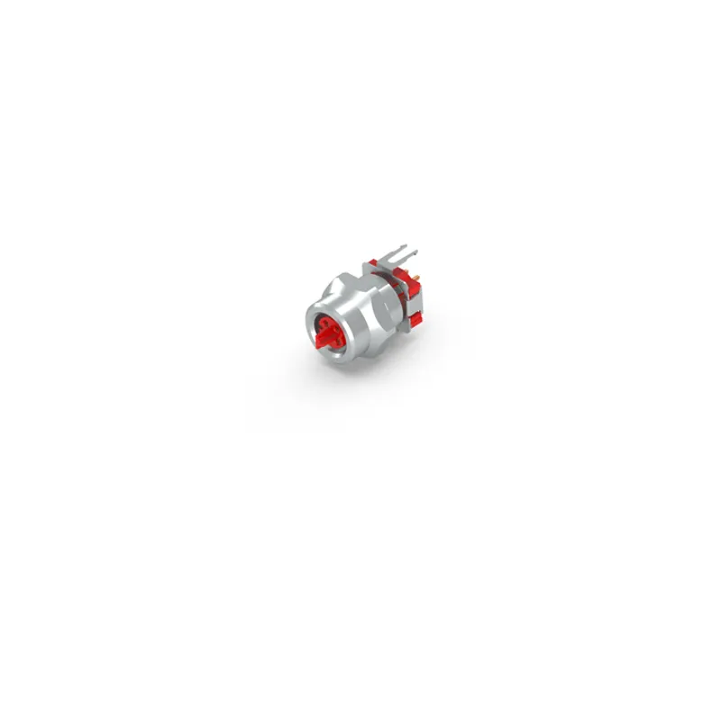 Flange rear assembly, EtherCAT P, print contact, 9.0 mm, with counter nut, 2-pieces: separate contact carrier and housing, shielded
