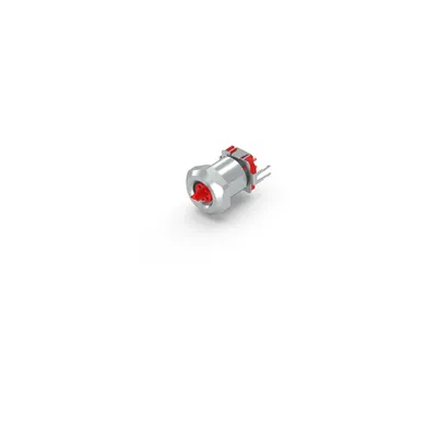 Flange rear assembly, EtherCAT P, print contact, 13.0 mm, with counter nut, 2-pieces: separate contact carrier and housing, shielded