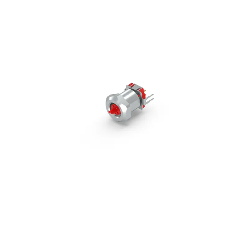 Flange rear assembly, EtherCAT P, print contact, 13.0 mm, with counter nut, 2-pieces: separate contact carrier and housing, shielded