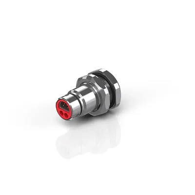 Flange, solder connection, EtherCAT P, IP65/67, shielded