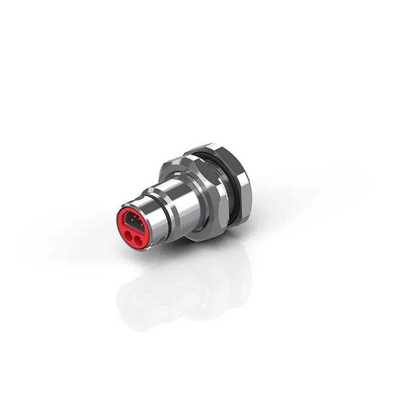 Flange, solder connection, EtherCAT P, IP65/67, shielded