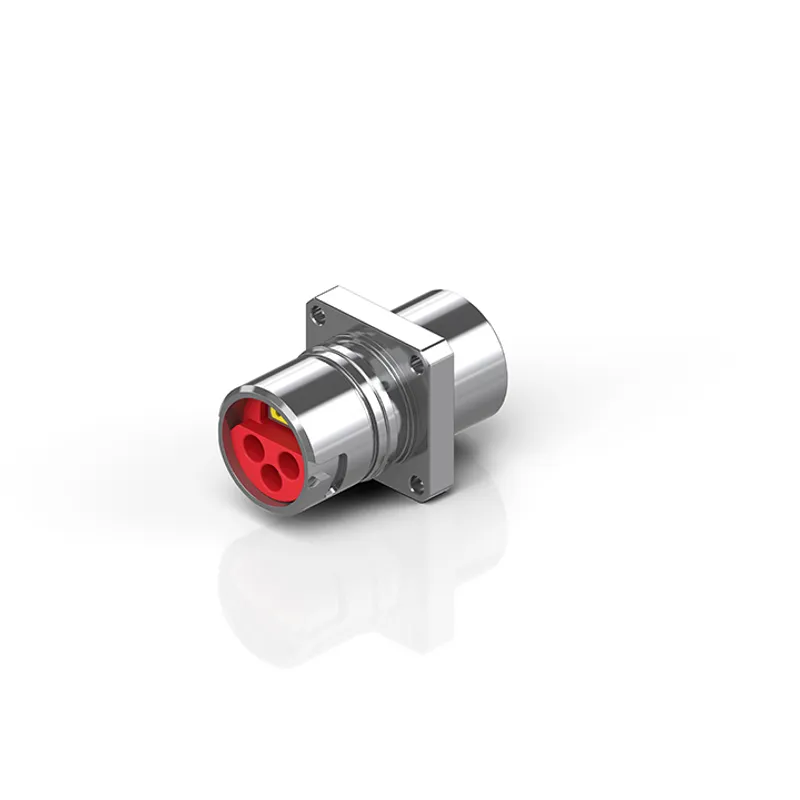 EtherCAT connector, B17, field wireable, straight, male+female, 2+PE+4-pin, EtherCAT-coded, IP65/67