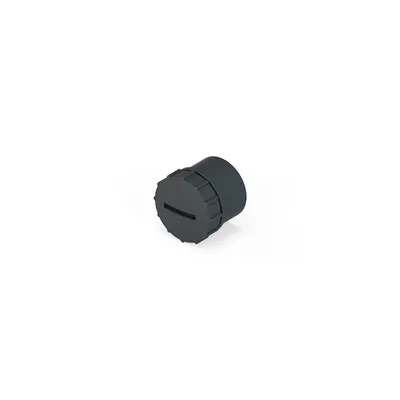 B17 protection cap, socket/flange, plastic, black, IP67