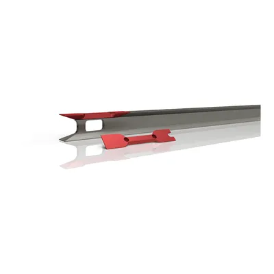 Rail on support Rail on support
