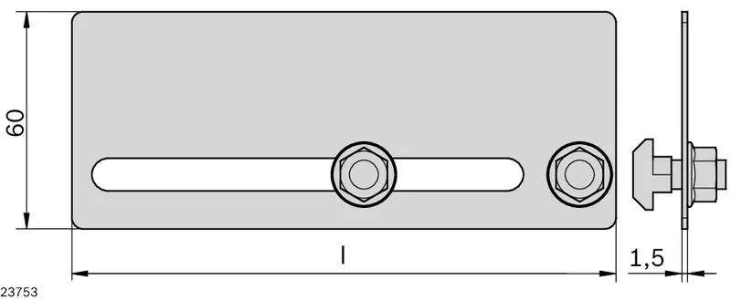 PALLET GUIDE WT2 L=600 COMPLETE — photo 2 of 2