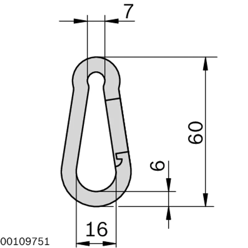 SNAP-HOOK L=60 D=6 — photo 3 of 5