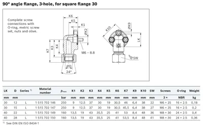 THREADED FASTENER WP-3-LK40-28L-MS-W3-K 6100140108 160BAR