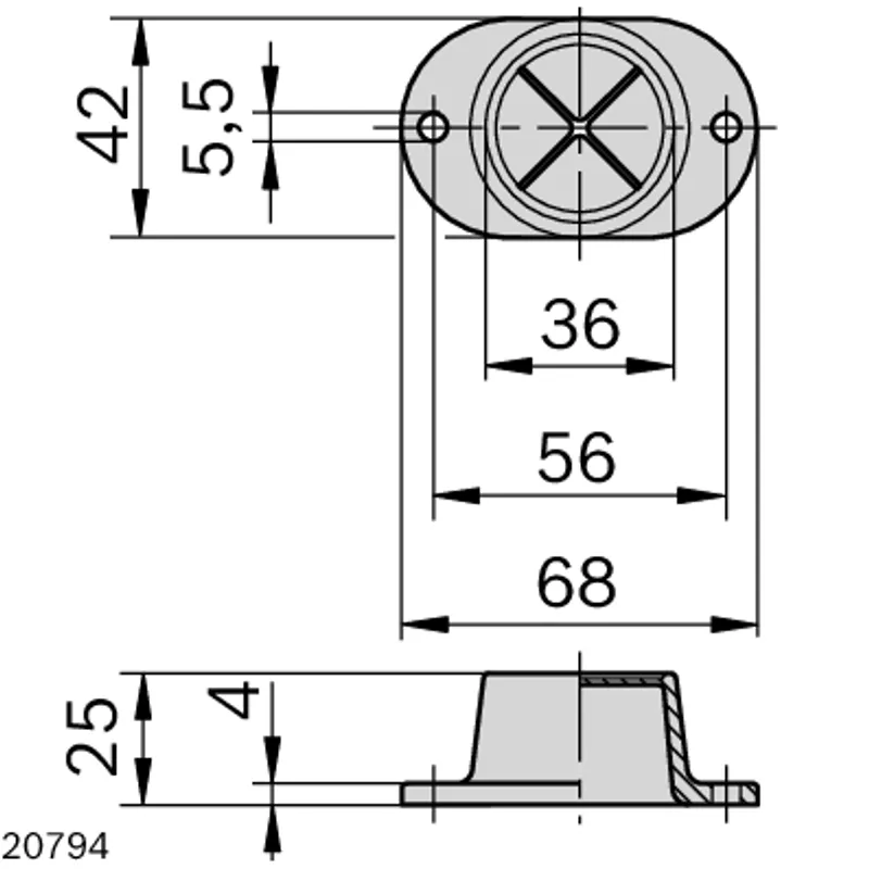 CLOTH HOLDER 25X42X68 — photo 2 of 3