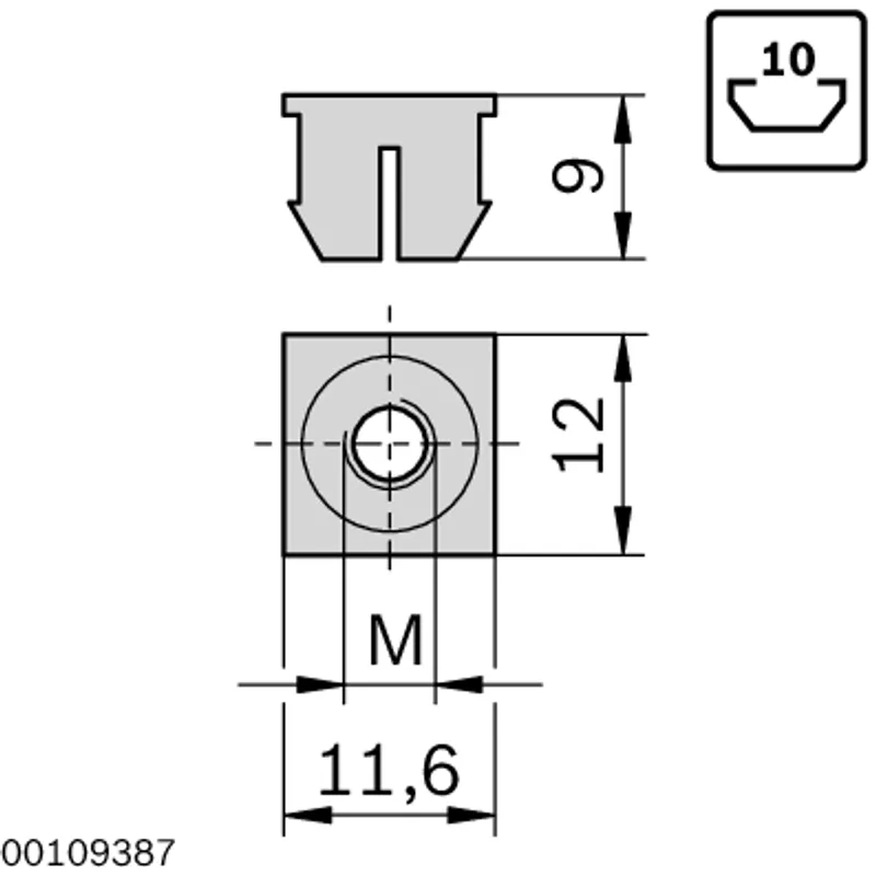 EXPANDER NUT M4 — photo 2 of 3