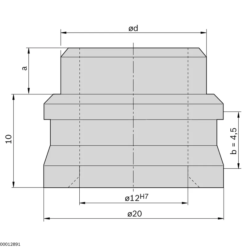 POSITIONING BUSHING D20X14,8 — photo 2 of 2