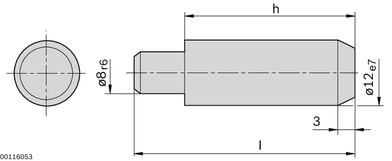 CENTERING PEG D12X39 — photo 2 of 2