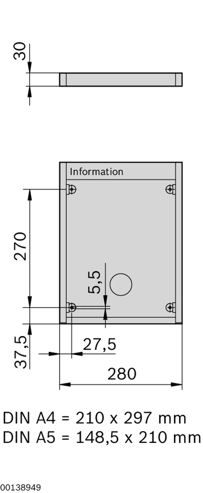 INFORMATION BOARD A4 — photo 2 of 2