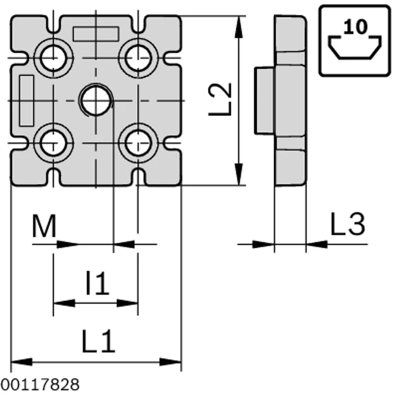 PLATE 90X90L — photo 3 of 4