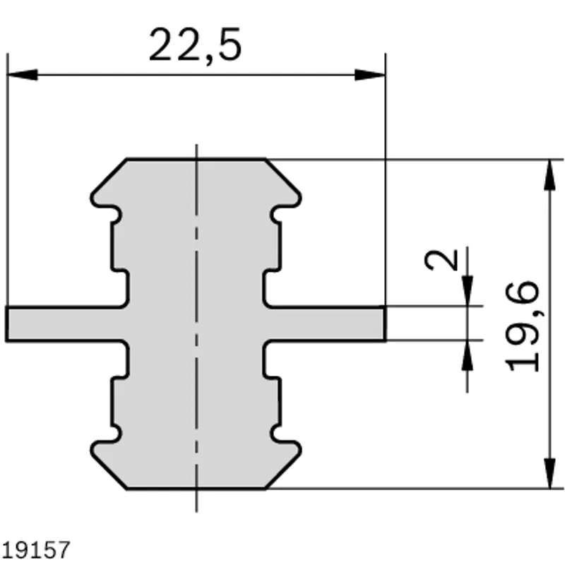 SLIDING ELEMENT 8/10NUT L=60 — photo 3 of 4