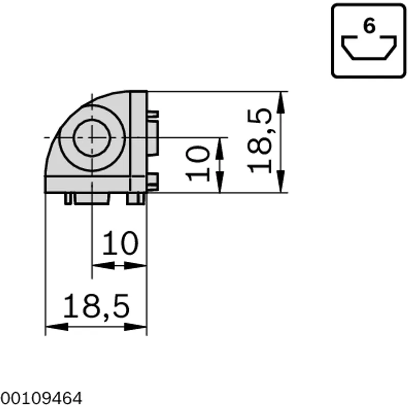 CORNER BRACKET R20X20 SET — photo 2 of 2