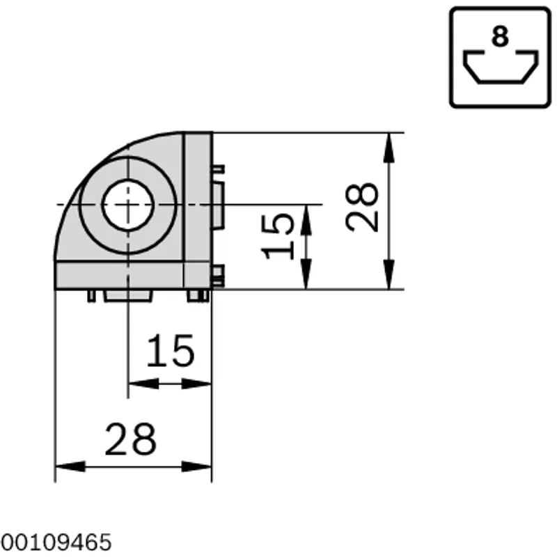 CORNER BRACKET R30X30 SET(1) — photo 2 of 2