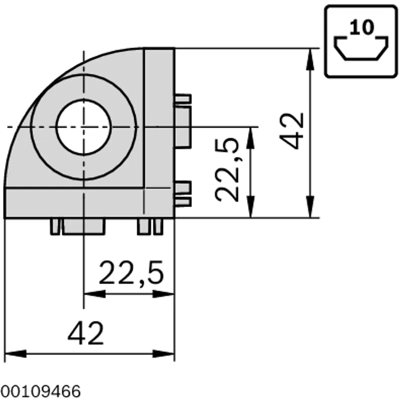 CORNER BRACKET R45X45 SET — photo 2 of 2