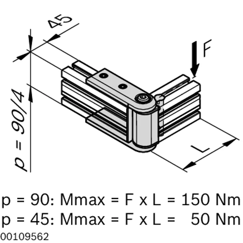 SUPPORT ARM JOINT 45X45 — photo 4 of 4