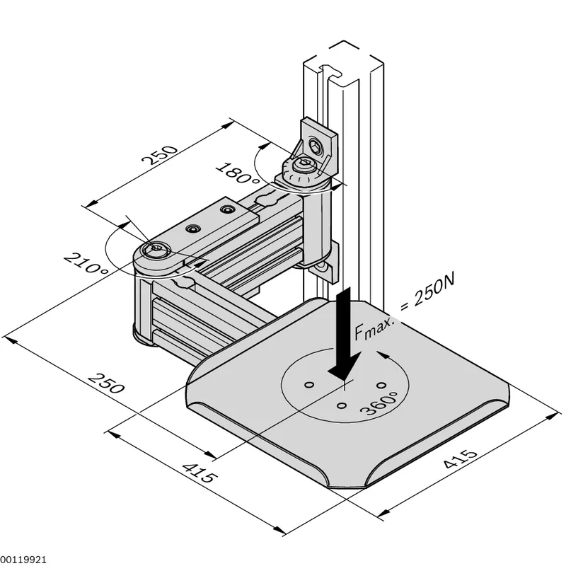 SUPPORTING ARM R=500 F=250N — photo 2 of 2
