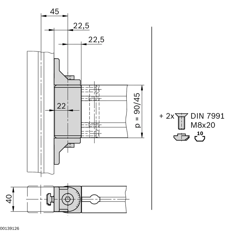 SWIVEL BEARING 45X90 — photo 2 of 4