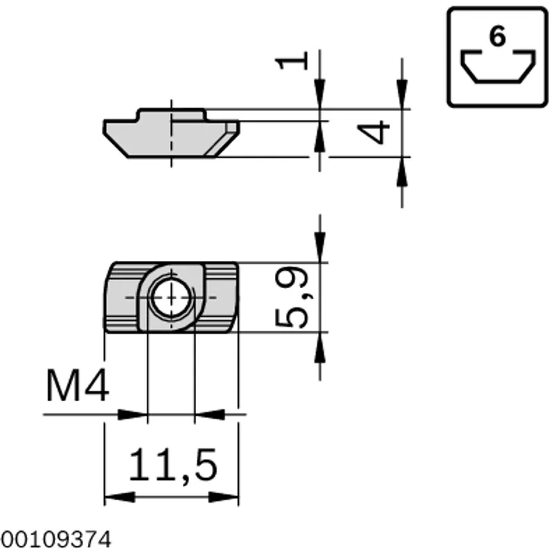 T-NUT 6 M4 — photo 2 of 3