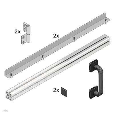 STOP RAIL 35X35X3 L=800
