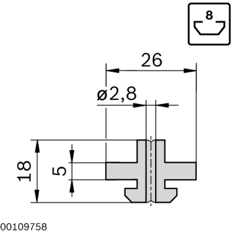 SLIDING ELEMENT 8N MITTIG EINS — photo 4 of 4