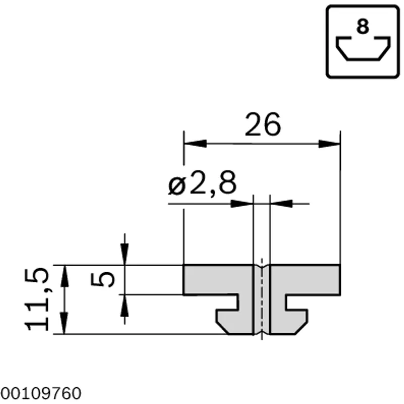 SLIDING ELEMENT 8N FLACH — photo 3 of 4