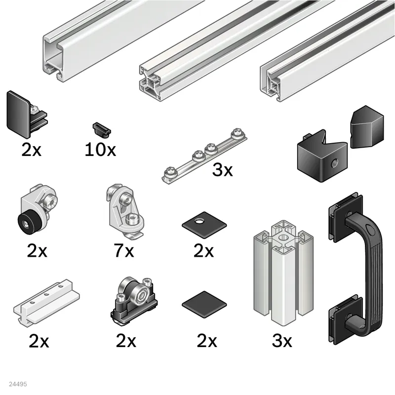 ASSEMBLY KIT SCHIEBETUER 1000 — photo 1 of 5