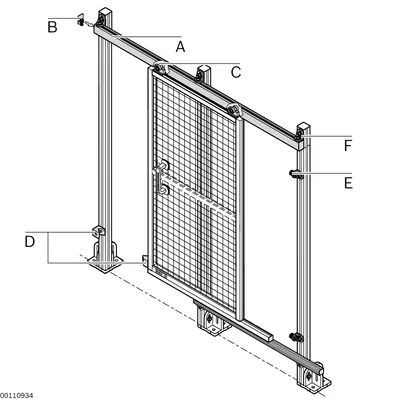 STOP-TUBE SET SCHIEBETUER