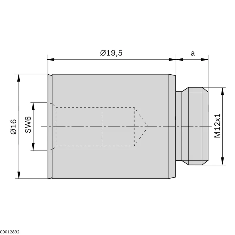 BOLT D16 A=8 B=27,5 — photo 2 of 2