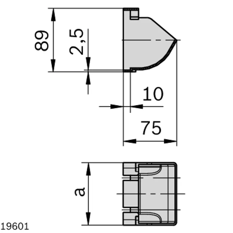 ELEMENT FOR SELF-CONNECTION VARIO GB 90X90 — photo 2 of 5