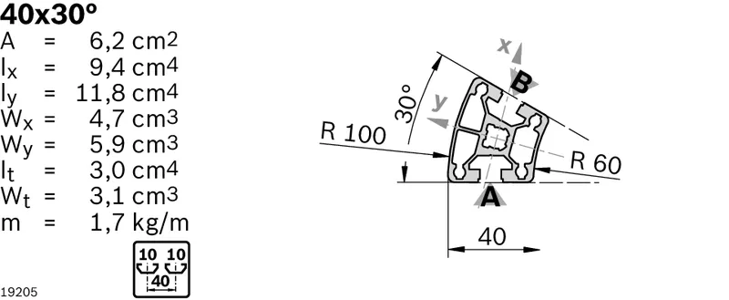 STRUT PROFILE 40X30GRD L=6170 — photo 3 of 3