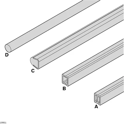 LATERAL GUIDE 17X17,5 20G L=3M LE20
