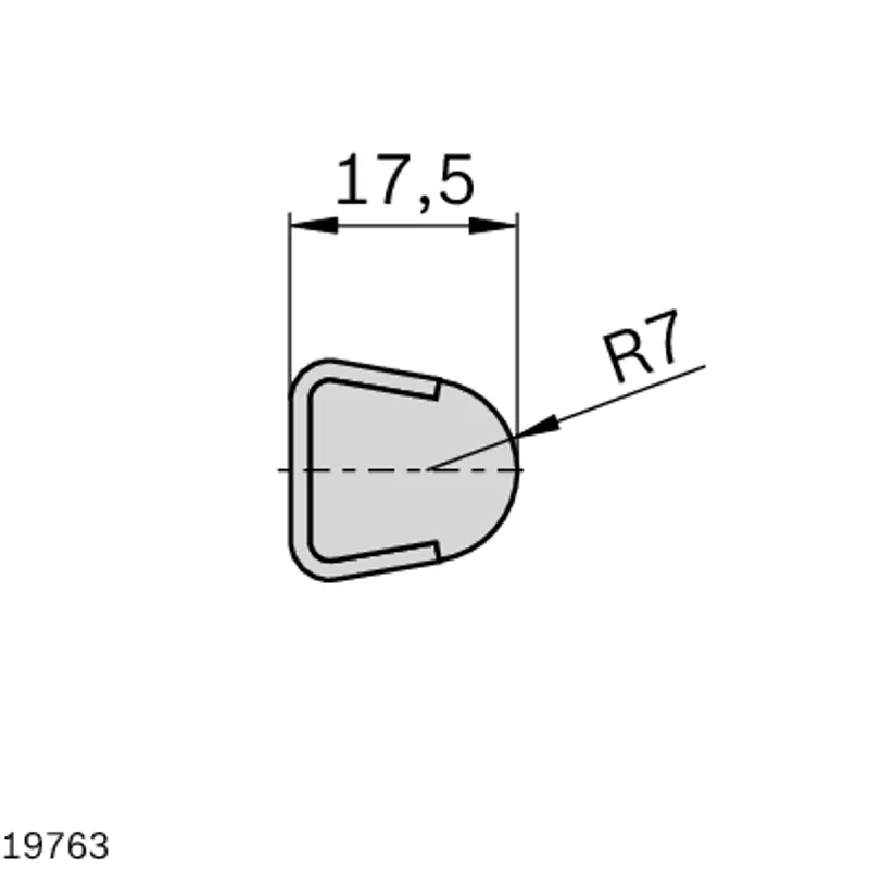 LATERAL GUIDE 17X17,5 20G L=3M LE20 — photo 2 of 2
