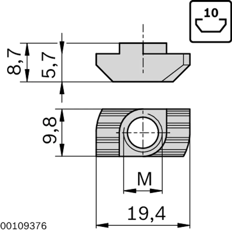 T-NUT 10 M8 — photo 2 of 3