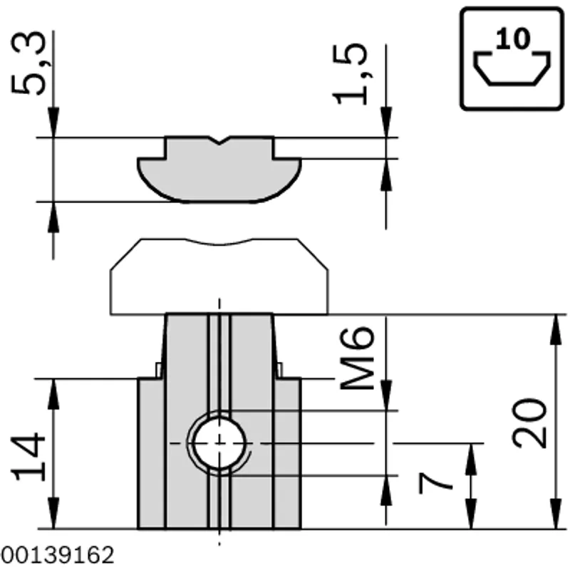 ANTI-TWIST LOCK 10 M6 — photo 2 of 3