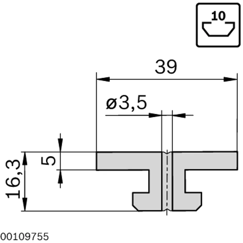 SLIDING ELEMENT N10 FLACH — photo 3 of 5